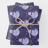 Paars Lavender Inpakpapier Vel (In situ)