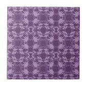  Paars lavender Lace Pattern Trivet Tegeltje (Voorkant)