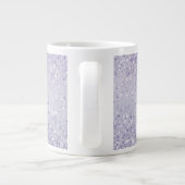 Paars Lavender Ombre Glitter Sparkle Grote Koffiekop (Achterkant)