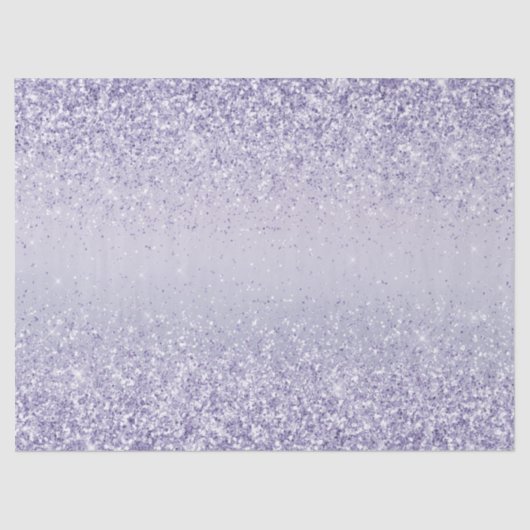 Paars Lavender Ombre Glitter Sparkle Tissuepapier (Voorkant)