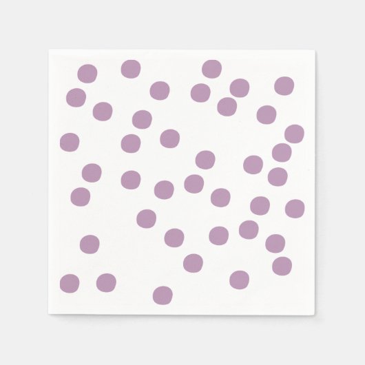 Paars / lavender Polkadots Servet (Voorkant)