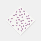 Paars / lavender Polkadots Servet (Hoek)