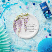Paars Lavender Wisteria Wedding Papieren Bordje (Feest)