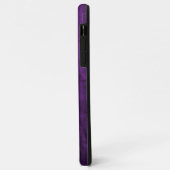 paars leder met madeliefje Case-Mate iPhone case (Achterkant/links)