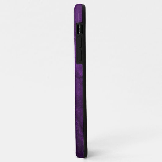 paars leder met madeliefje Case-Mate iPhone case (Achterkant/links)