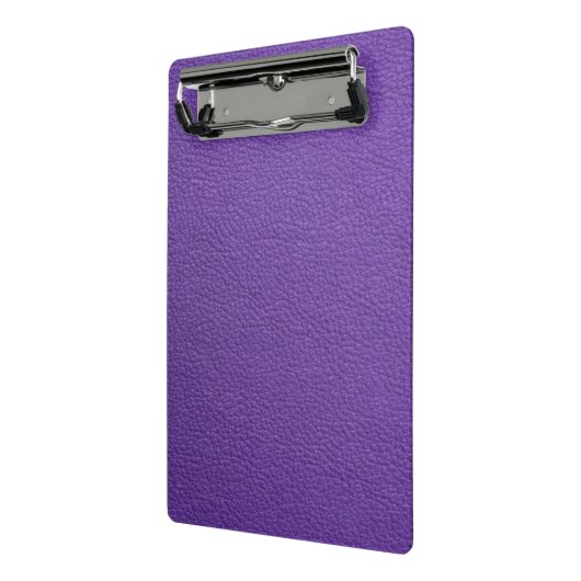 Paars leder mini klembord (Angled2)