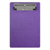 Paars leder mini klembord (Voorkant)