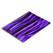 Paars leder, scharnieren en Fancy Notitieboek (Linkerzijde)