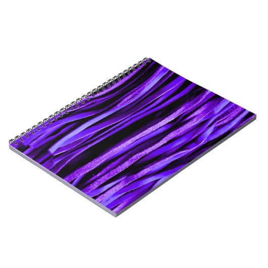 Paars leder, scharnieren en Fancy Notitieboek (Linkerzijde)