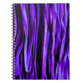 Paars leder, scharnieren en Fancy Notitieboek (Voorkant)