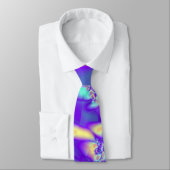 Paars Lei Fractal Abstract Stropdas (Gebonden)