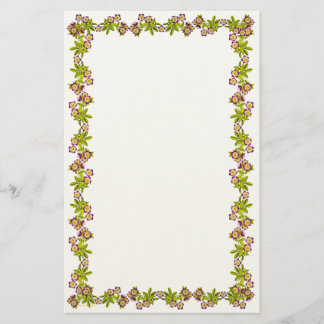 Paars Lenten Roos Helleborus Stationery Briefpapier