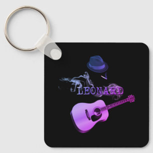 Paars Leonard Sleutelhanger
