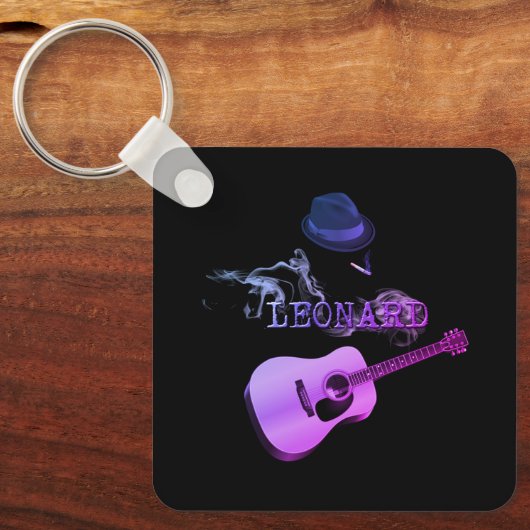 Paars Leonard Sleutelhanger (Voorkant)