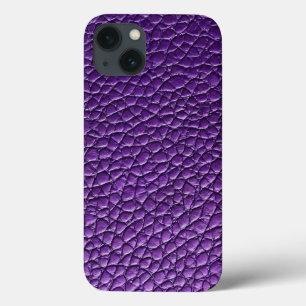 Paars leren patroon Case-Mate iPhone case