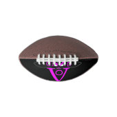 Paars Letter Face Mini Football (Voorkant)