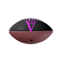 Paars Letter Face Mini Football