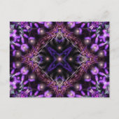 Paars licht fractaal Briefkaart (Voorkant)