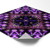 Paars licht fractaal Poster (Hoek)