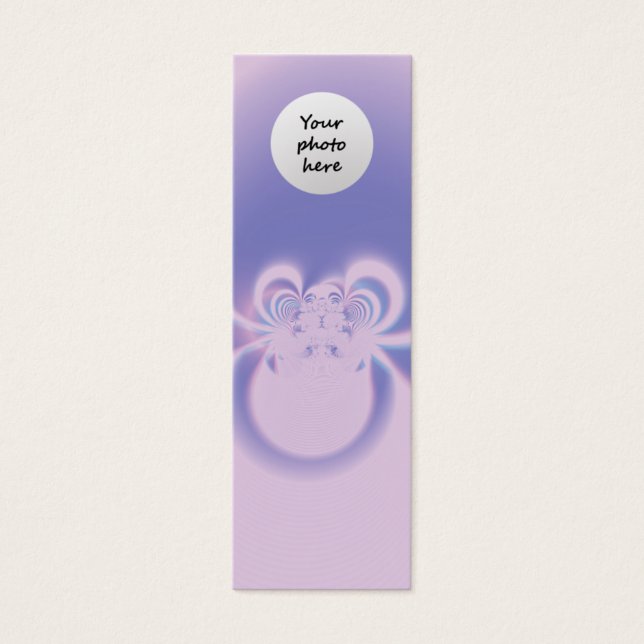 Paars Licht Mini Visitekaartjes (Voorkant)