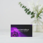 Paars licht modern Visitekaartje (Staand voorkant)