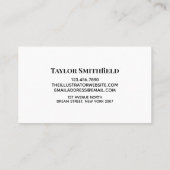 Paars licht modern Visitekaartje (Achterkant)