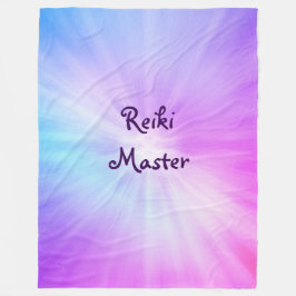 Paars licht Reiki Master-ontwerp Fleece Deken