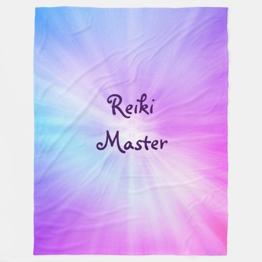 Paars licht Reiki Master-ontwerp Fleece Deken (Voorkant)