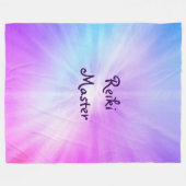 Paars licht Reiki Master-ontwerp Fleece Deken (Voorkant (Horizontaal))