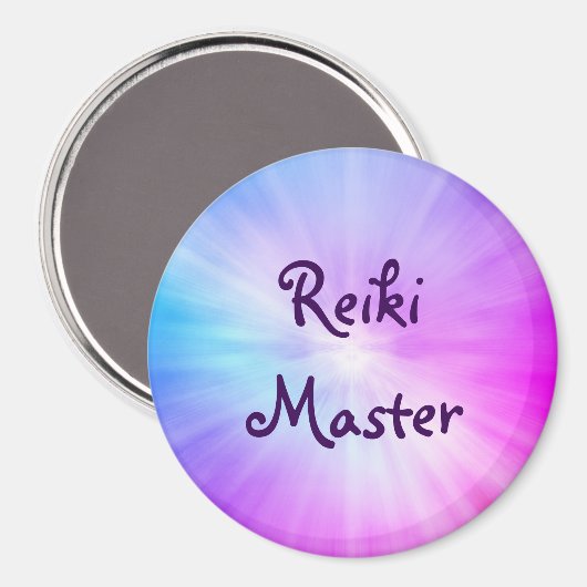 Paars licht Reiki Master-ontwerp Magneet (Voorkant / Achterkant)