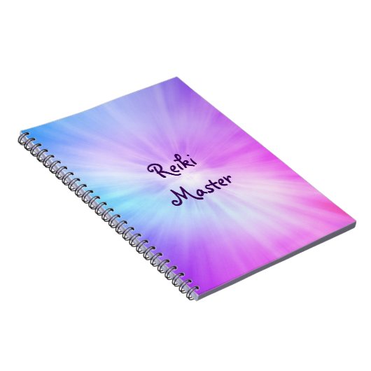 Paars licht Reiki Master-ontwerp Notitieboek (Rechterzijde)