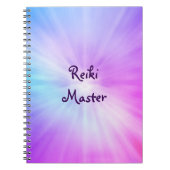 Paars licht Reiki Master-ontwerp Notitieboek (Voorkant)
