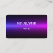 Paars licht Roestvrij staal Visitekaartje (Voorkant)