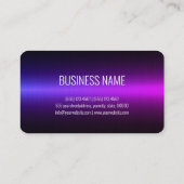 Paars licht Roestvrij staal Visitekaartje (Achterkant)