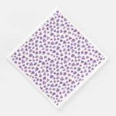 Paars liefdeshartritme servet (Hoek)