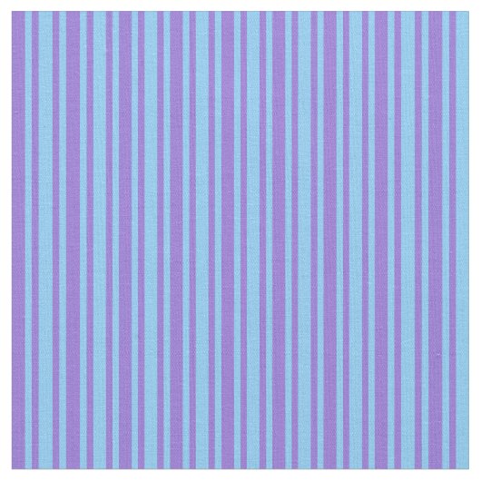 Paars & Light Sky Blue Colour Pattern Stof (Close Up)