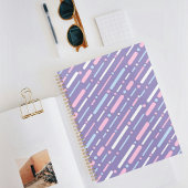 Paars Lijn Patroon Planner