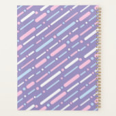 Paars Lijn Patroon Planner (Achterkant)