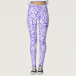 Paars lijnenpatroon Patton  Leggings