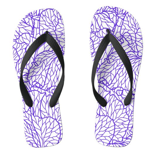 Paars lijnenpatroon Patton Teenslippers (Voetbed)