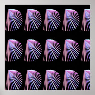 Paars lijnontwerp voor elk ontwerp van de band poster