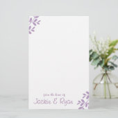 Paars Lila banketbakkerij Briefpapier (Staand voorkant)