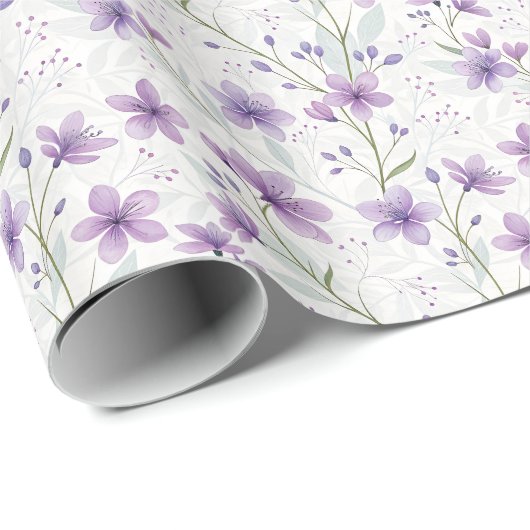 Paars Lila Cadeaupapier (Rol Hoek)