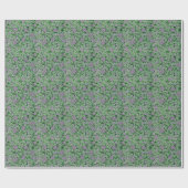 Paars-Lila,  floreel patroon Cadeaupapier (Vlak)