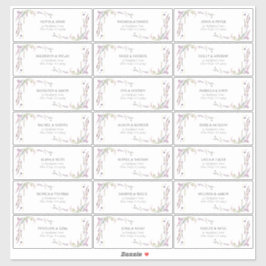 Paars Lila Lavender Wildflower gastadres Sticker