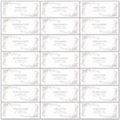 Paars Lila Lavender Wildflower gastadres Sticker (Voorkant)