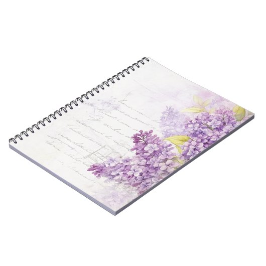 Paars Lila Notitieboek (Linkerzijde)