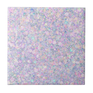 Paars Lila Roze Opalescent Faux Glitter Solid Tegeltje