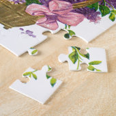 Paars Lilacs Antiek Flower Bouquet Legpuzzel (Zijkant)