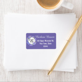 Paars Lilacs Return Address Label